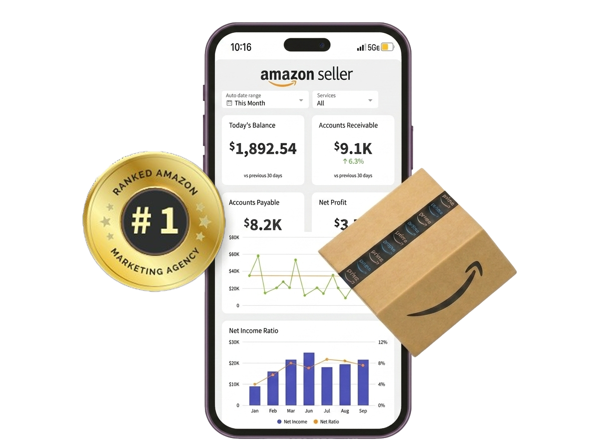 Amazon FBA seller mobile dashboard